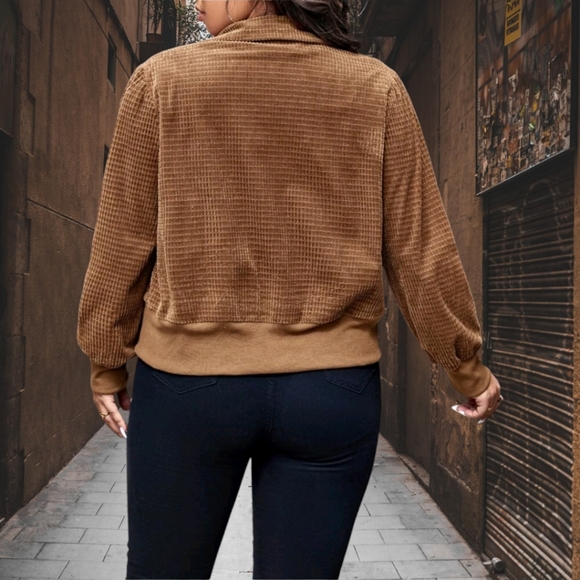 Shein Lune Plus Flap Button Front Jacket 3XL - Picture 4 of 12